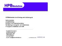 HPBmediadata.se