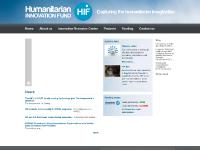 Humanitarian Innovation Fund | Humanitarian Innovation Fund Humanitarian Innovation Fund | Humanitarian Innovation Fund