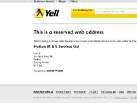 Reserved web address for Hutton M & E Services Ltd » Yell.com