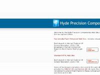 Welcome - Hyde Precision Components