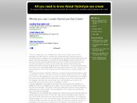 hydrolyze-eyecream.com hydrolyze eye cream