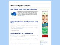 Don't Get Hydroxatone Yet!