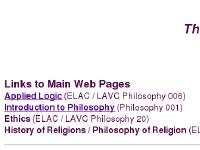 The Philosophy Pages The Philosophy Pages