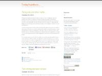 hypotheses.wordpress.com Testing hypotheses…, Eyes on the prize?, StumbleUpon hypotheses.wordpress.com Testing hypotheses…, Eyes on the prize?, StumbleUpon