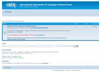 International Association of Language Centres Forum • Index page International Association of Language Centres Forum • Index page