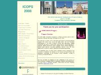 icops2008.org Overview / Topics, Organizing Committee, Important Deadlines