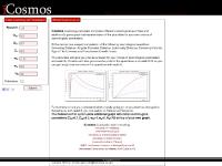 iCosmos :: Cosmology Calculator :: Comoving Distance, Angular Diameter Distance, Luminosity Distance, Comoving Volume, Age of The Universe