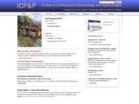 Institute of Contemporary Psychotherapy & Psychoanalysis Institute of Contemporary Psychotherapy & Psychoanalysis