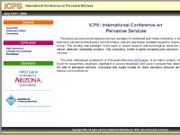ICPS: International Conference on Pervasive Services