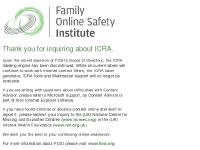 ICRA | Family Online Safety Institute ICRA | Family Online Safety Institute
