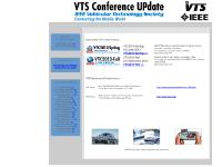 IEEE Vehicular Technology Society, Conference Update IEEE Vehicular Technology Society, Conference Update