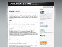 randoM thoughtS on BI space randoM thoughtS on BI space