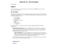 Import - Importer for videresalg