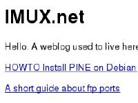 imux.net HOWTO Install PINE on Debian
