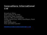 innovationsinternational.co.uk innovationsinternational.co.uk