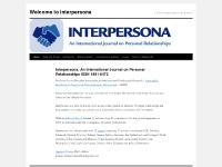 Welcome to Interpersona | A Journal on Relationships, Society & Culture