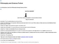 Introduction to Philosophy through Science Fiction, a Free Online Textbook Introduction to Philosophy through Science Fiction, a Free Online Textbook