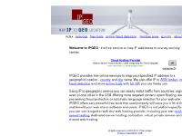ipgeo.com services, free tools, api info