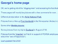 George's home page George's home page