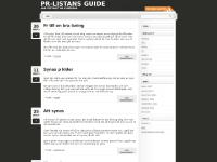 PR-listans Guide PR-listans Guide