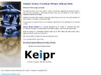 Islamic Money Creation: Money without Debt Islamic Money Creation: Money without Debt