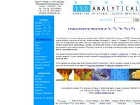 Nitrogen 15N / 14N, Oxygen 18O / 16O, Sulfur 34S / 32S, ISO-ANALYTICAL Nitrogen 15N / 14N, Oxygen 18O / 16O, Sulfur 34S / 32S, ISO-ANALYTICAL