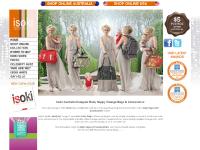 isoki.com.au baby bags, baby change bags, designer baby bags