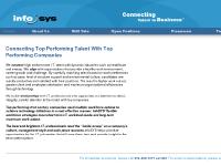 InfoSYS - Connecting IT Talent to Business