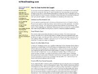 - How To Cheat And Not Get Caught - How To Cheat And Not Get Caught