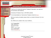 ------------ www.itest.com ------------ Welcome -------------