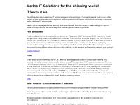 Marine IT Solutions