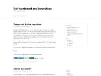 Self-contained and boundless People. Technology. Design.