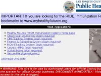 San Joaquin County Public Health Services - Web Application Services