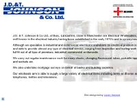 J.D. & T Johnson & Co. Ltd., electrical wholesalers, engineers and contractors
