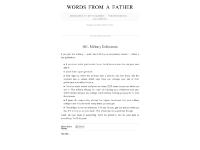 Words from a Father Words from a Father
