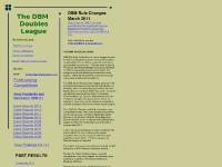 The DBM South-West Doubles League The DBM South-West Doubles League