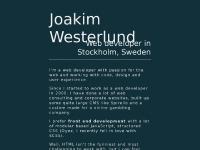 Joakim Westerlund, Front-end developer, Stockholm