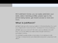 JobMatch Center - Recruitment test with 86% accuracy. JobMatch Center - Recruitment test with 86% accuracy.
