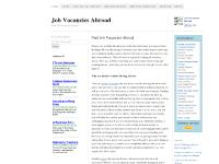 Job Vacancies Abroad