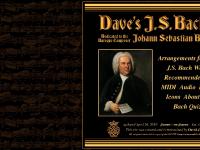 Dave's J.S. Bach Page Dave's J.S. Bach Page
