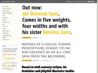 justanotherfoundry.com Just Another Foundry, Webfonts, Bernini Sans new! justanotherfoundry.com Just Another Foundry, Webfonts, Bernini Sans new!