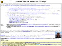 jvds.nl publication list, find PPT of recent lecture, Download recent CV