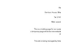 Holding Page for Kerrison Contracts Limited Holding Page for Kerrison Contracts Limited