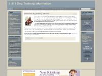 K-911 Dog Training Information
