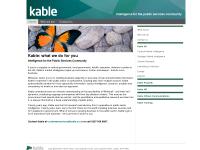 Kable UK, Tactical Market Intelligence, Strategic Market Intelligence, Custom Research Kable UK, Tactical Market Intelligence, Strategic Market Intelligence, Custom Research