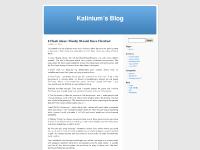 kalinium - Kalinium’s Blog