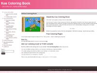 Kea Coloring Book Kea Coloring Book