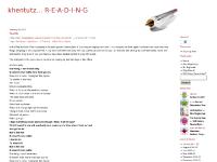 khentutz… R-E-A-D-I-N-G
