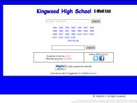 Kingwood High School E-Mail List Kingwood High School E-Mail List