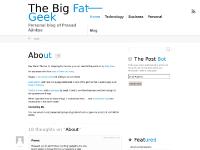 The Big Fat Geek - Personal blog of Prasad Ajinkya